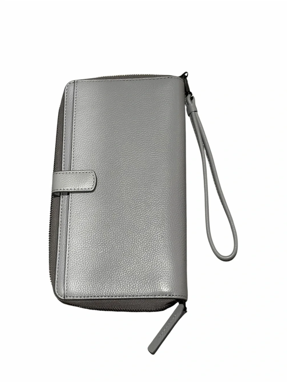 Tumi silver leather